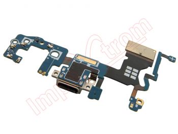 Placa auxiliar PREMIUM con conector USB Tipo C, de carga, de datos y accesorios con micrófono para Samsung Galaxy S9, G960F/SD. Calidad PREMIUM